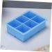 Zerodeko Non Stick Baking Sheet 3pcs 6 Six Grid Silicone Bakeware Bread Small Cake Silica Gel Nonstick Baking Pan 16.5x11.5CM Sky-blue - Buy Online on GoSupps.com