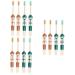 Minkissy 12 STK children's toothbrush travel case for the toothbrush disposable toothbrush toothbrush in travel size toothbrush fall toothbrush masse toddler manual products for children nylon 1 piece (1 Pack) as shown x 3 pieces