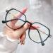 Anti Blue Light Reading Glasses Oversized Anti Eyestrain Computer Readers Ultra Light Flat Light Mirror Eyeglasses +250 Transparent