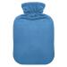 Blue Hot Water Bottle with Cover Hot Water Bottles for Pain Relief Hand Feet Warmer Heating Bottles for Period Cramps 2L