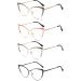 LJCZKA Cat Eye Blue Light Blocking Glasses for Women - Anti Eyestrain & Glare Eyeglasses in Black Red Clear Frame | International Shipping Available - Buy Online on GoSupps.com