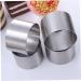 Zerodeko 12 Pcs Mousse Circle Mousse Making Molds Cheese Baking Ring Mold Non-Stick Baking Plate Round Art Baking Pan Round Cake Pan Cake Ring Mold Stainless Steel Household Micro-Wave Oven Silver 6x2pcs 6X6X5CMx2pcs - Buy Online on GoSupps.com