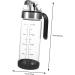 HOMSFOU 4pcs Automatic Opening and Closing Oiler Ceramic Oil Dispenser Clear Container Liquid Containers Oil Cruet Soy Sauce Dispenser Oil and Vinegar Dispenser Oil Bottle Glass Bottle Pp 22X7X7CMx4pcs As Shownx4pcs - Buy Online on GoSupps.com