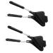 HOMSFOU 2 Pcs Sandwich Pan Sandwich Toaster Press Pan Sandwich Press Pan Sandwich Maker Pan Sandwich Grill Pan Sandwich Mould Frying Pan Egg Plate Aluminum Alloy Clamshell Waffles 35X18X4CMx2pcs Blackx2pcs