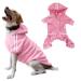 Dogs Hoodies 4 Legs Overall Dog Walray Warm Sweatshirt Cotton Jacket Training Suit For Little Dog Medium Dog Big Dog Cat S Pink