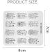 KADS Nail Stamping Plate FL028 - Flower Nature DIY Manicure Stencil Tool - Buy Online on GoSupps.com