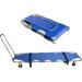 Folding Emergency Rescue Stretcher Aluminum Alloy Stretcher with Tie Bar Lightweight 4 Wheels Flat Rescue Stretcher for Mobile Injured Mountain Rescue