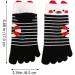 Holibanna Christmas Five Toe Socks - 4 Pairs of Warm No Show Cotton Toe Socks for Winter Festivities - Buy Online on GoSupps.com