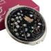 Mother of Pearl Lily of the Valley Double Compact Magnifying Mirror - Beauty Essential - Buy Online on GoSupps.com