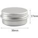 empty jars with lids cosmetic jar B0CL9KV58748 PC 10ml Blue Empty Round Aluminium Tins with Screw Lids Storage Jars Cosmetics Containers Pots with 6 Spatula (Color : Gold Size : 15ml) (Color : Silve - Buy Online on GoSupps.com