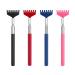 Marvolia 4 Pack Back Scratchers Telescoping Metal Back Scratcher for Adults with Odorless TPR Rubber Grip - Multi-Colored