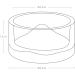 Niteangel Hamster Feeding & Water Bowls- Mount Fuji Series Glass Drinking Bowls for Dwarf Syrian Hamsters Gerbils Mice Rats or Other Similar-Sized Small Pets (Transparent) - Buy Online on GoSupps.com