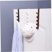 Zerodeko 3pcs 5 Door Hanging Rack Hooks Towel Hook White Multifunction medium White - Buy Online on GoSupps.com