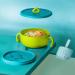 EasyRuir 3 in 1 Baby Bowl with Lid, Straw, and Snack Insert | Suction Toddler Bowl - BPA Free Self-Feeding Training Utensils | Pink - Buy Online on GoSupps.com