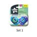 Tommee Tippee Orthodontic Pacifiers 0-6 Months - Assorted Designs Pack of 2 | International Shipping Available - Buy Online on GoSupps.com