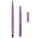 WLLHYF Dual-End Lip Brush Retractable Lip Makeup Brush Lipstick Eyeshadow Foundation Makeup Brush for Women Girls (Purple)