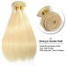 Elailite Virgin Remy Hair Extensions - Brazilian Straight Hair 10-24 #613 Bleached Blonde - 100g Bundle - Buy Online on GoSupps.com