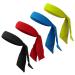 4 pieces of sports headband for women and men bandana cap sport headgear adjustable welding tape headband for running training tennis karate athletics