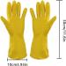 BUSOTH Durable Dishwashing Gloves Kitchen Scrubber Rubber Gloves Cleaning Gloves Dishwashing Gloves Medium Orange(L) - Buy Online on GoSupps.com