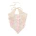 Limtula Girls Crocheted Headbands Elegant Bows Headwear Triangular Hair Bands Accessories Spring Hair Bands Birthday Party Pink small bow trian
