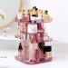 ARMA RAM Rose Pink rotatable make-up organizer 360 degrees crystal adjustable cosmetics perfume make-up stand box bathroom bedroom bedroom