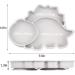 Silicone Baby Plates Divided - Non-Slip Suction Toddler Plates for Kids | BPA-Free, Dishwasher & Microwave Safe - Buy Online on GoSupps.com