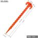Heavy Duty 10-Inch Beach Tent Stakes - 8 Pack Orange, Canopy Anchors - Buy Online on GoSupps.com