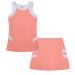 Girls Tennis Golf Dress Girls Tank Top and Tennis Golf Skirt with Built-in Shorts Outfit Set Pink 4