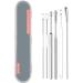 Ear Scoop 6-Piece Set of Ear Picking Tools Adult Ear Pick Ear Scoop Stainless Steel Portable Keychain Ear Scoop - Buy Online on GoSupps.com