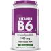 Vitamin B6 Pyridoxine -120 Veg. Capsules.