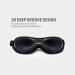 Hunrimu 3D Sleep Mask for Women Men - Eye Covers for Sleeping, Travel, Yoga, Nap - Black - Buy Online on GoSupps.com