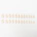 Justotry 24 Pcs Short Milky Gold Stiletto False Nails - Cute Nude French Press on Nails with Nail Glue | Almond Stick on Nails for Women Art - Buy Online on GoSupps.com