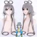 VOCALOID Luo Tianyi for Women Long Straight Braid Cosplay Wigs 120cm Grey Heat Resistant Synthetic Female Fake Hair Wig
