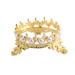 Crown Pen Holder Pearls Nails Art Design Painting Brush Stand For DIY Manicure Nail Sculpture Drawing Pencils Gold