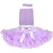 4pc Crochet Tube Top Tutu Dress & Skirt Set for Baby Girls - Lavender 8x10 & 20x25cm - Buy Online on GoSupps.com