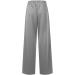 iOoppek Women's Wide Leg Sweatpants - V-Neck Elastic High Waist Loose Long Pants in Gray - Perfect for Comfort & Style | Shop Now! - Buy Online on GoSupps.com