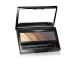 AMIIR 5 Colors Brow Powder Compact Eye Brow Tinted Dye Sculpt Light to Dark Coloring w/Double-Ended Brush Cute Little Makeup Palette Kit