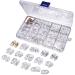 Mesee 150 pairs glasses nose pads set glasses repair set nose pads screw system glasses pads click system 15 sizes soft pvc nose pads slide -resistant nasal pads for glasses sunglasses glasses