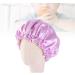 Minkissy Kids Satin Bonnet | Double Layered Sleep Cap Night Hat for Baby Children | Adjustable Elastic | Toddler Sleepwear Accessory in Purple - Buy Online on GoSupps.com