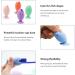 Bekecidi 12 Pcs Silicone Fish Toothbrush Caps | Macaron Color Travel Case & Bathroom Holder - Buy Online on GoSupps.com