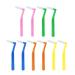 10 pieces of interdental brushes in different colors interdental brushes with several angles interdental cleaning tools cleaning brushes for dead mouth angles dental care tool brushes