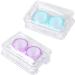 Solustrie Mini Container Set for Colored Contact Lenses - Portable & Safe Travel Case | 4-Piece Lens Cleaning Holder - Buy Online on GoSupps.com