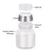 UMETASS 3-pcs 1oz Airless Pump Jar Set - Travel Size Refillable Vacuum Bottles for Creams and Lotions 30ml/1.0oz - Buy Online on GoSupps.com