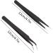 Multi-Functional Tweezers for Nail Art, Eyelash Extension, and Ingrown Hair Removal - Black Rhinestone Pickers Included - Buy Online on GoSupps.com
