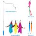 Vovamo Retractable Cat Wand Toy with 3 Interactive Feather Teaser Refills - Perfect Cat Exercise and Play Gift Set - Buy Online on GoSupps.com