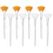 Sioppkik 8 pieces mask brush set compats Face Applicator Brush Soft Soft Brush Acid Applicator Pinsel Cosmetic Makeup Applicator Tools for mud cream (white brown)