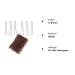 50pcs U-Brown Metal Hairpins & Bobby Pins - Ideal Hair Accessories for All Hair Types - Buy Online on GoSupps.com
