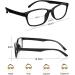 ACWOO Blue Light Filter Glasses 4-Set | Anti Blue Light Vintage PC Gaming Glasses for Men & Women - Transparent Leopard Blue Black - Buy Online on GoSupps.com