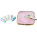 1pc Square Resin Nail Art Painting Gel Palette Golden Edge Polish Agate Mix Stir Crystal Resin Stone Plate Manicure Accessory DIY Tool Mixing Palette - Buy Online on GoSupps.com