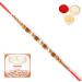 Ghasitaram Gifts Rakhi for Brother Rakhis Online -6299 Pearl Rakhi for My Brother with 200 GMS of Kaju katli Rakhi with 200 gms of Kaju katli
